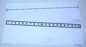 1-20 Two-sided Number Path/ Line