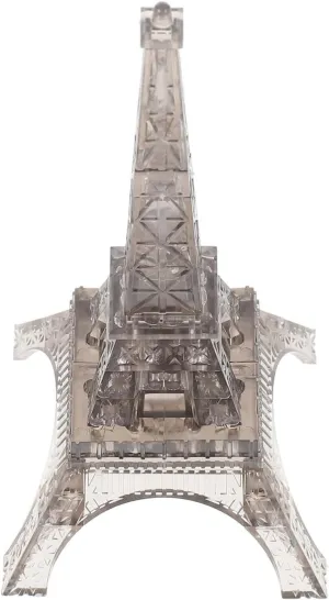 1 Set Crystal Eiffel Tower Transparent Educational for Fine Motor Skills and Cognitive Abilities Sturdy Building Cubes for Fun Learning