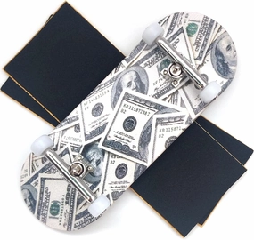 100 Dollar Bill - Wooden Pro Fingerboard Completes 34mm