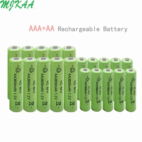 10pcs Ni-MH AA 3800mAh   10 pcs AAA 1800mAh Rechargeable BatteriesFor Remote controls, Radios Torches Clocks Toys