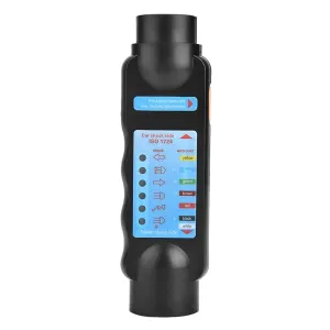 12V 7 Pin Trailer Tester Plug, 7 Way Trailers Round Plug Testers Wiring RV Connector Testing Tool Socket Connection Adapter Towing Light Wire Circuit Diagnostic LED Indicator for Truck Campers