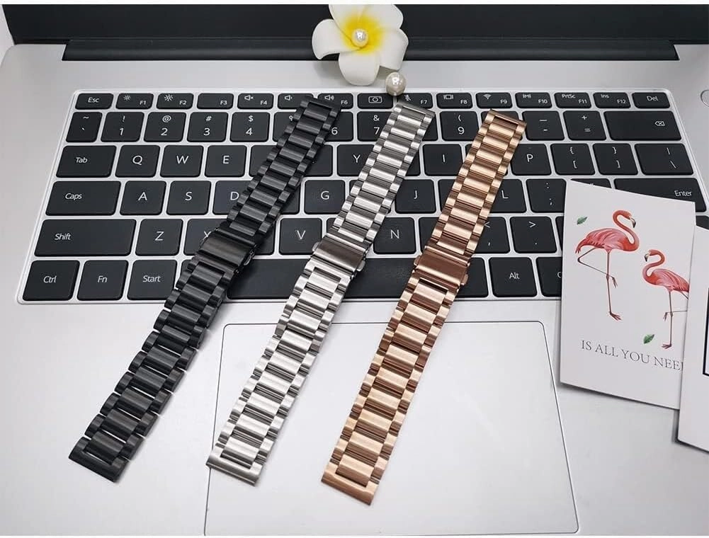 14/16/18/20/22mm Metal Watch Band, Stainless Steel Quick Release Strap For Men Women