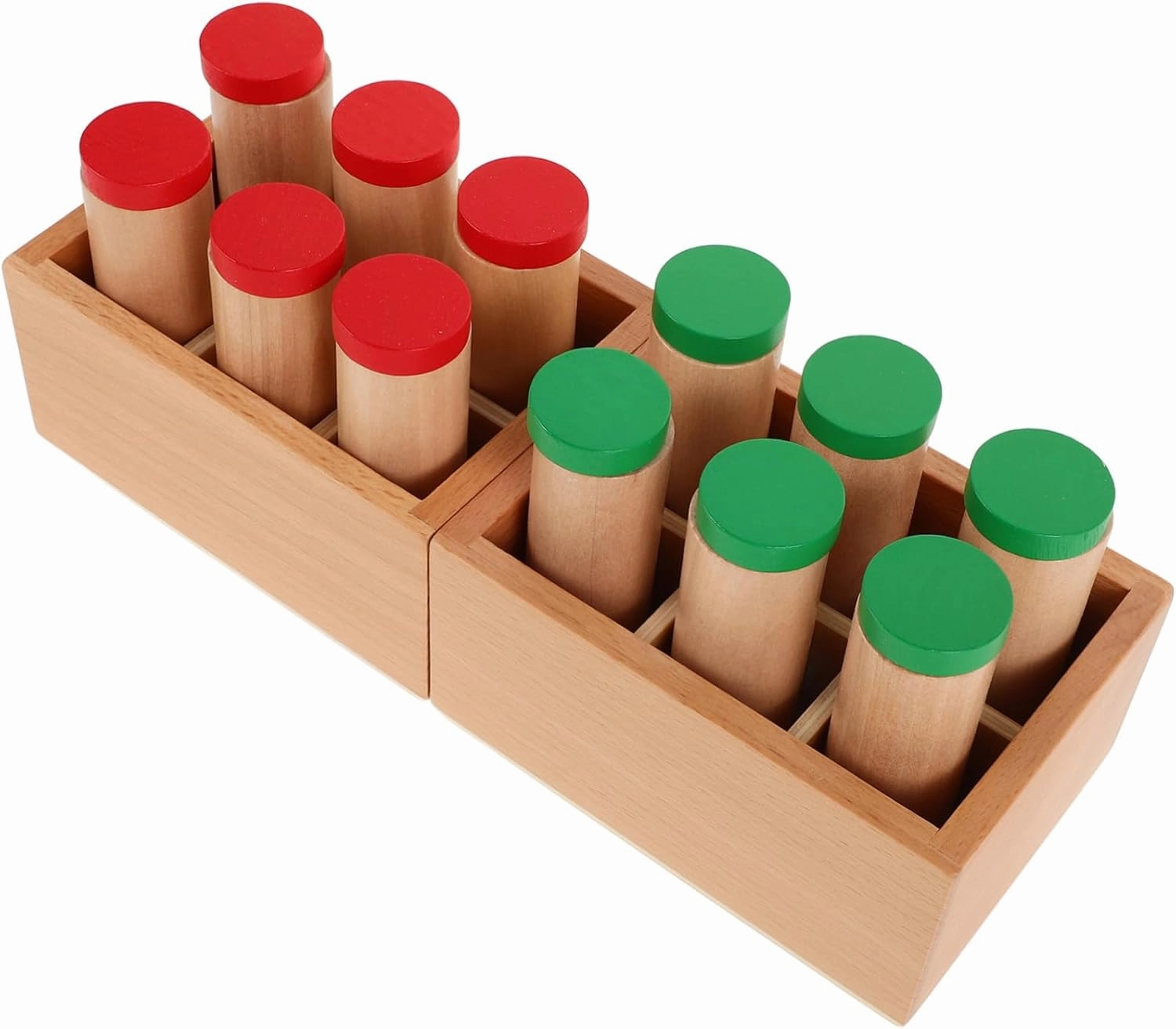 1 Set Scent Sensory Early Teaching Montessori Cylinder Blocks Sensorial Auditory Material Early Childhood Montessori Shaker Sound Boxes Wood