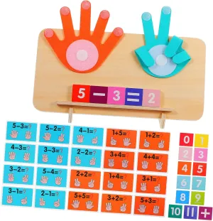 1Set Math Board Finger Counting Manipulatives for Kindergarten Learning Activities Engaging Number for Early Math Skills Development Safe Design for Preschoolers