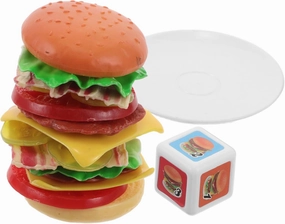 1Set Interactive Hamburger for Learning Game for Concentration Training and Motor Skills Development Engaging Balance Blocks for Early Education
