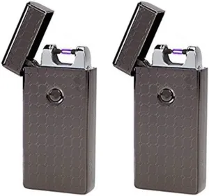 2 Pack - Rechargeable Flameless Plasma Beam Lighter - Electric - Plasma - Splashproof - Windproof