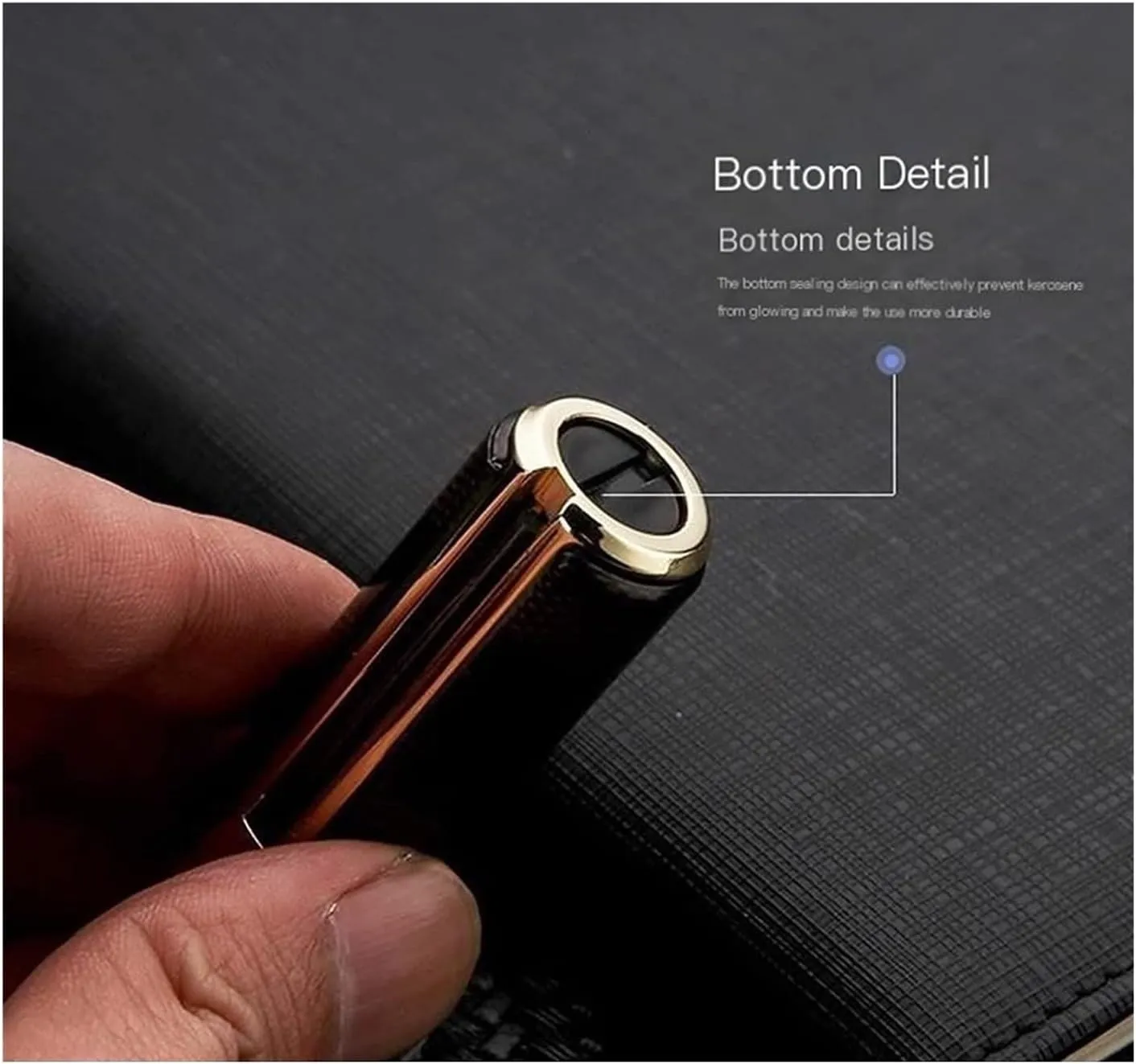 2024 Permanent Match Lighter Reusable Waterproof Metal Lighter Multifunctional Keychain Lighter, (No Fuel)(A)