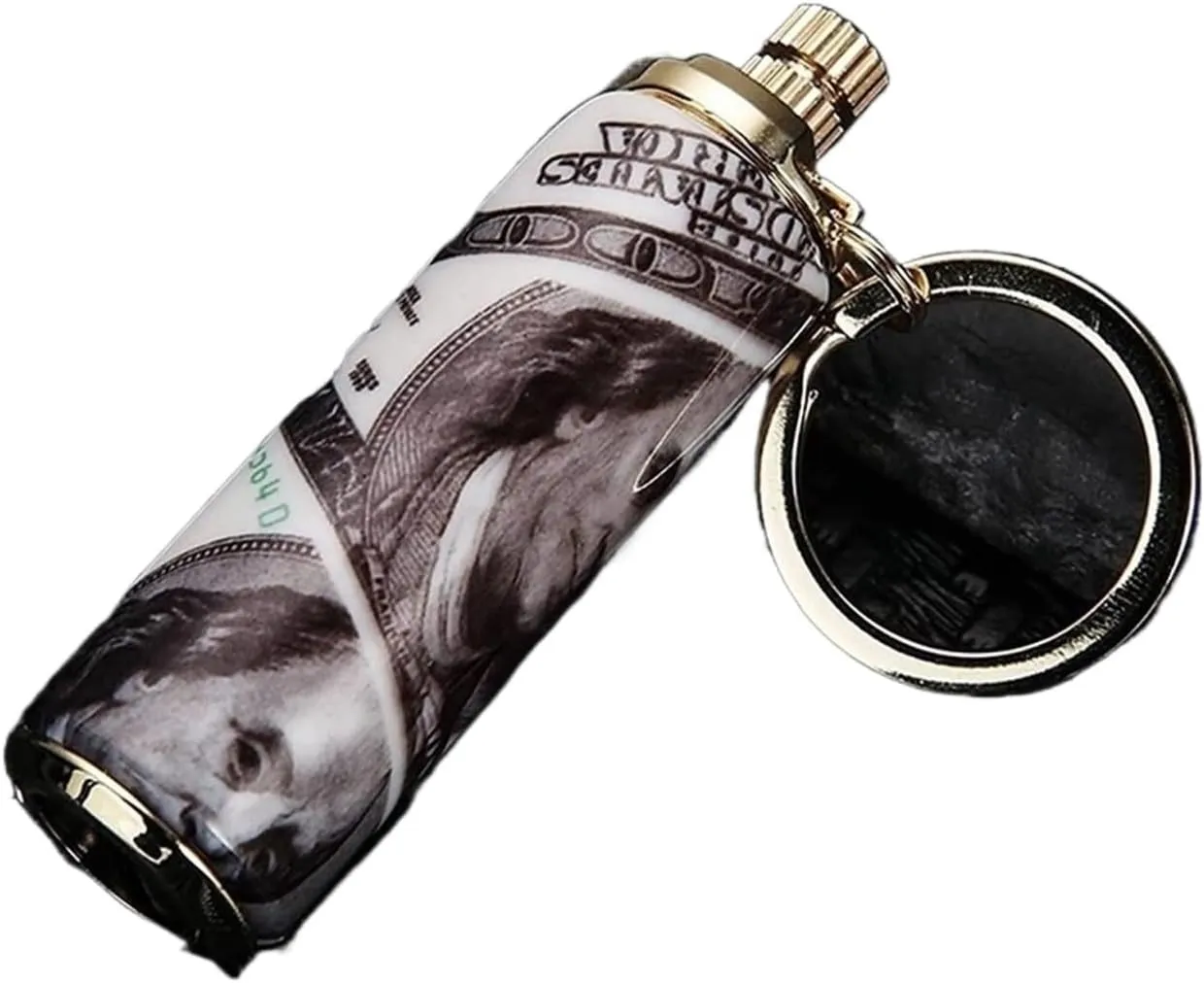 2024 Permanent Match Lighter Reusable Waterproof Metal Lighter Multifunctional Keychain Lighter, (No Fuel)(A)