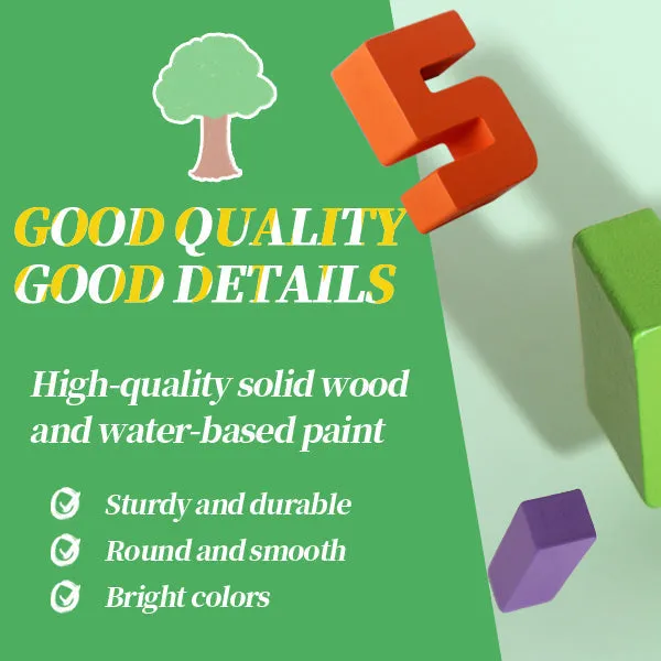 🔥2025 New Hot Products-50% OFF🔥Montessori-Inspired Wooden Number Blocks – Unlock Your Child’s Potential!