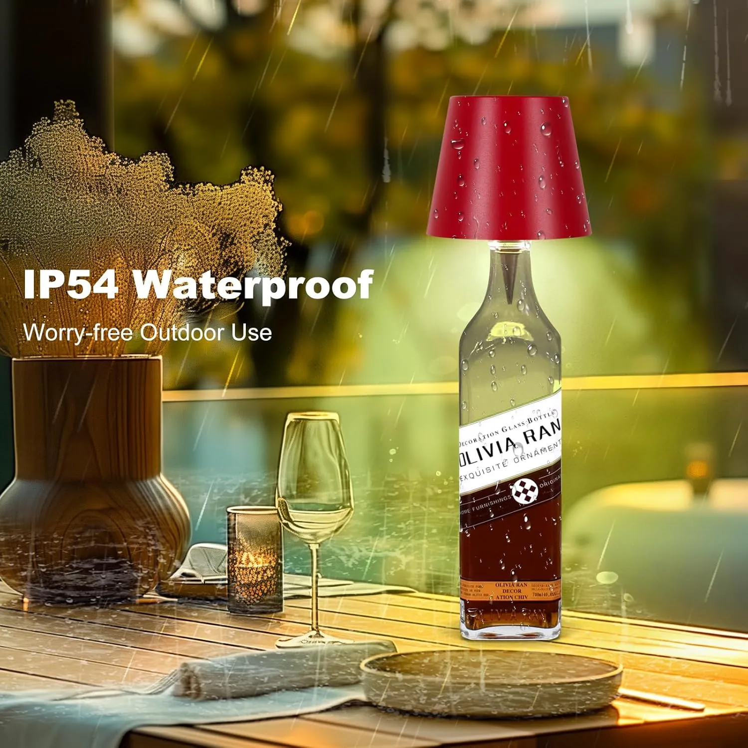 2025 New Wireless Bottle Lamp,RGB LED Bottle Light with Remote(RGB Wine red, 1pc)