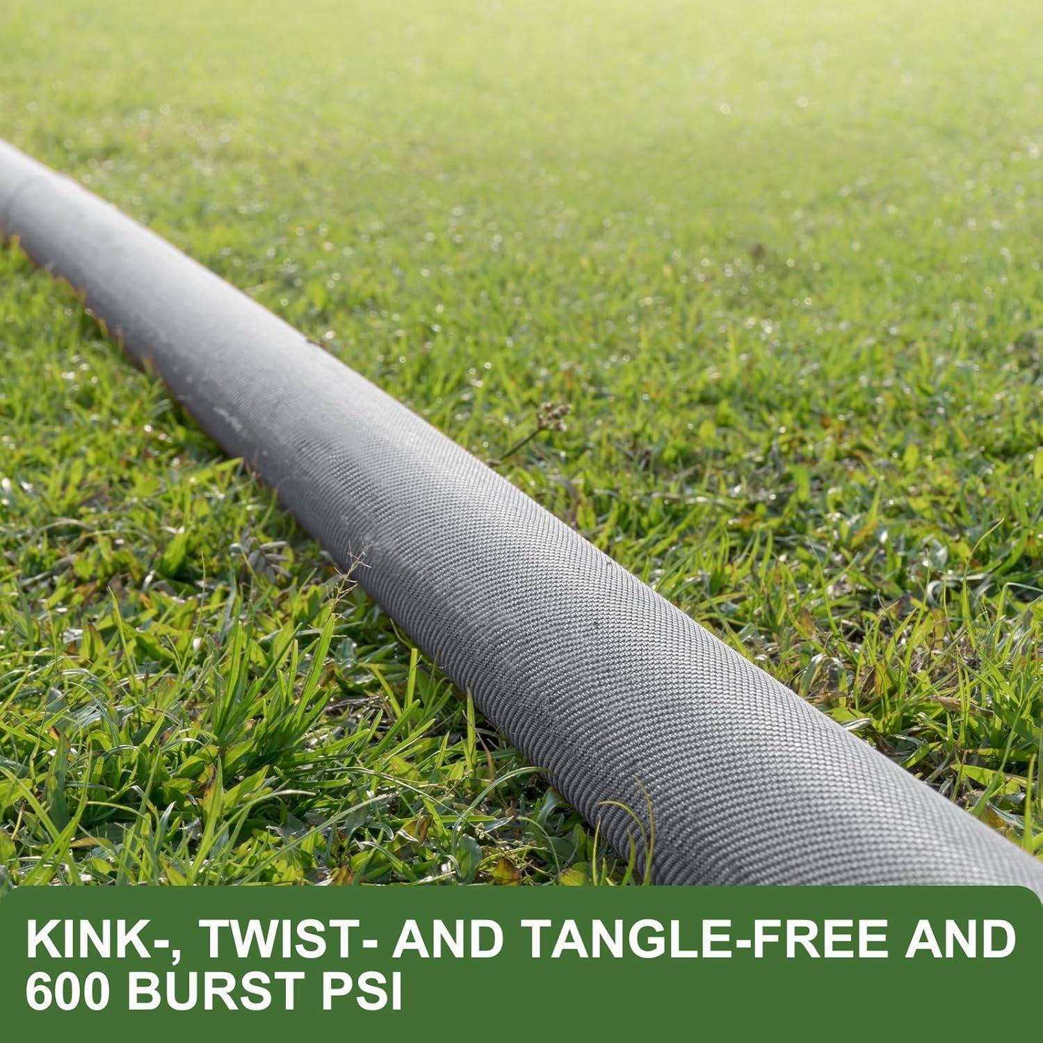 2025 Upgraded 50FT Non-Expanding Garden Hose, Ultra-Light & Flexible Water Hose - Burst-Resistant, Kink-Free, High-Pressure, All-Weather Use for Lawns, Gardens, and Outdoor Cleaning