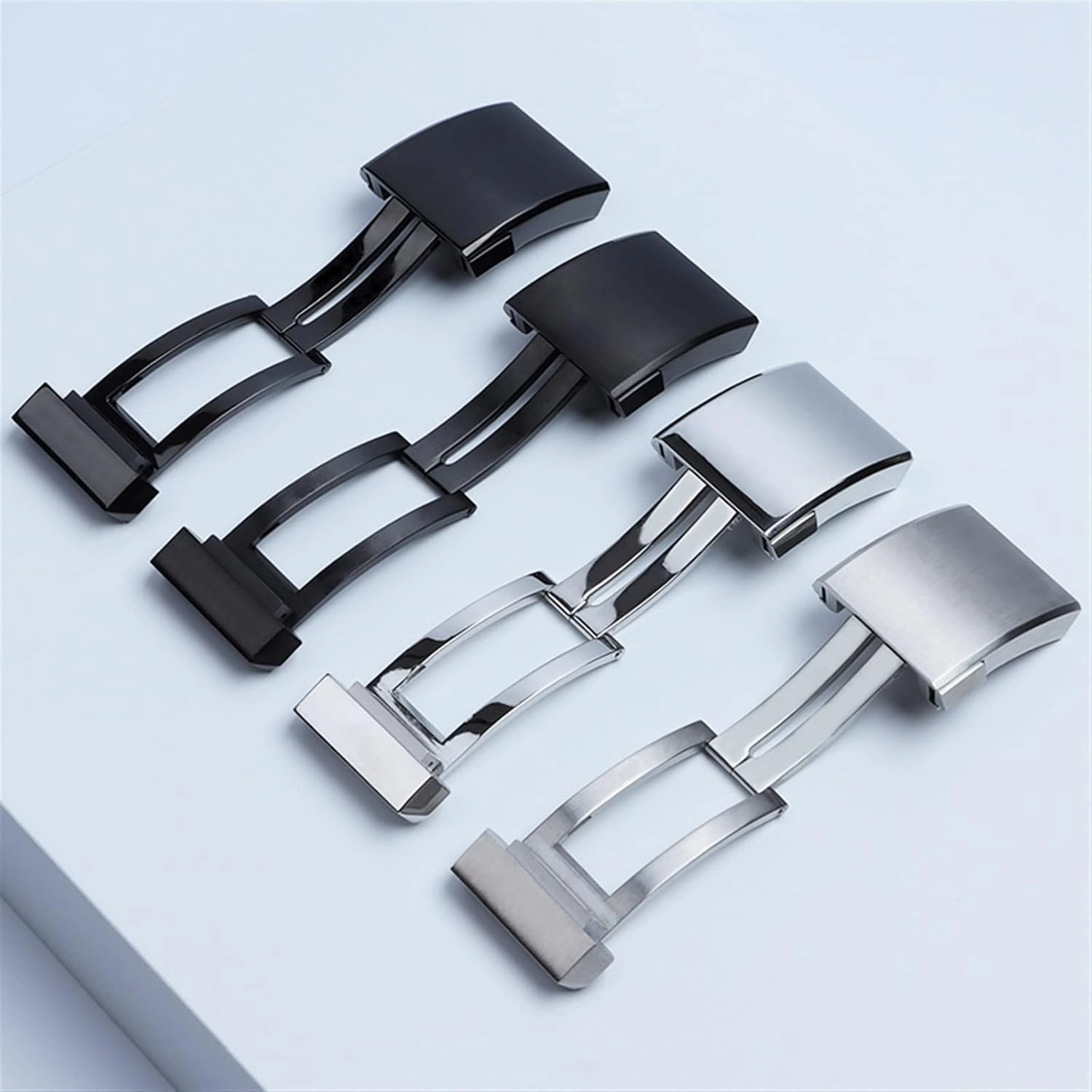 20mm Stainless Steel Buckle For Breitling Classic clasp 1884 Men Rubber Silicone Strap Adjusted Folding Buckle