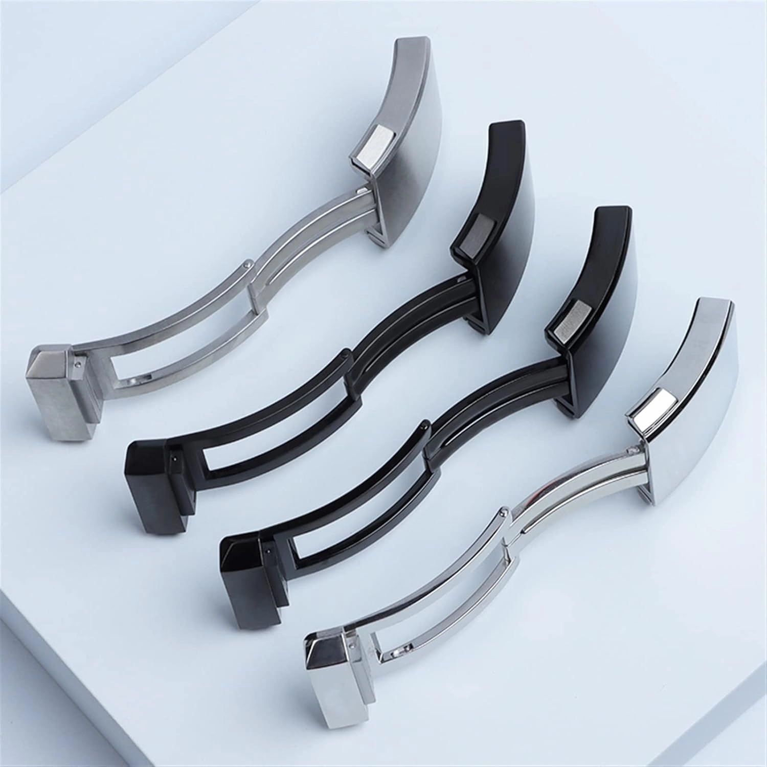 20mm Stainless Steel Buckle For Breitling Classic clasp 1884 Men Rubber Silicone Strap Adjusted Folding Buckle
