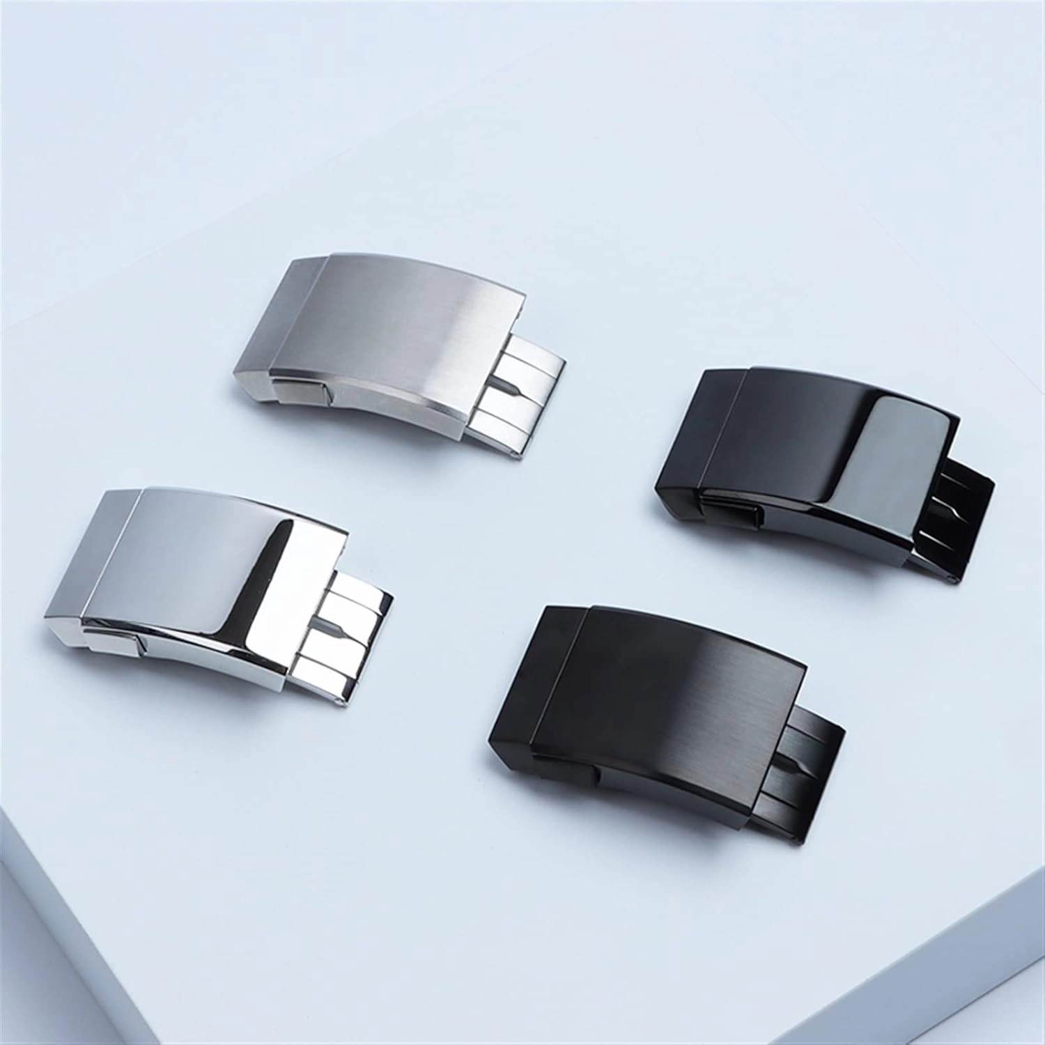 20mm Stainless Steel Buckle For Breitling Classic clasp 1884 Men Rubber Silicone Strap Adjusted Folding Buckle