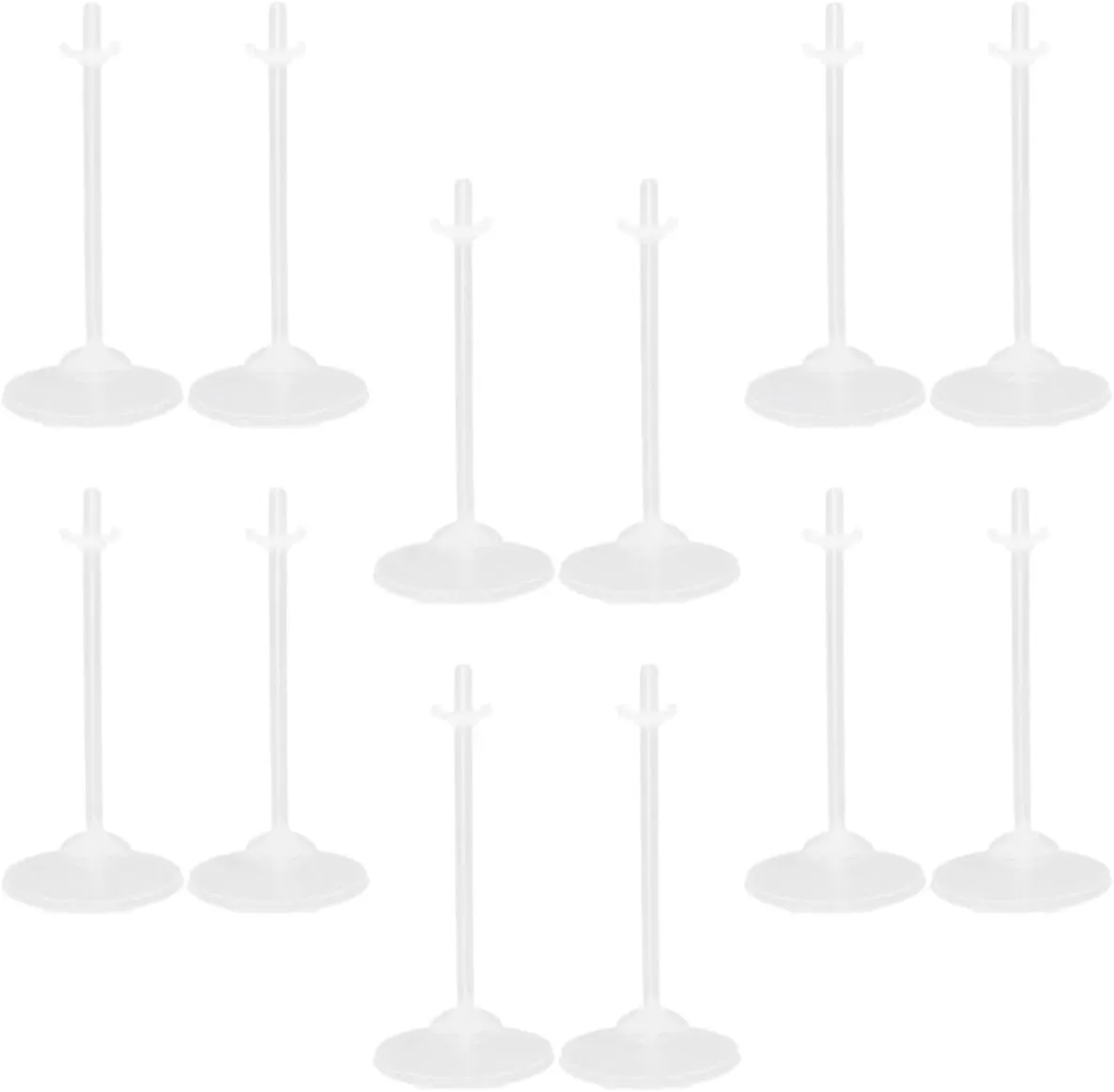 24pcs Doll Display Stands for Boys and Girls Small Doll Stands Sturdy Base for Action Figures