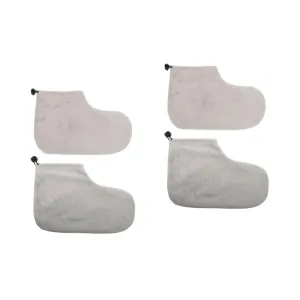 2pairs Paraffin Wax Foot Cover Warming Therapy Accessories for Nourishing Skin Comfortable Durable Washable Foot Wraps for Moisturizing Treatment Elastic