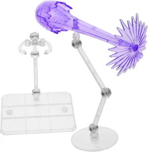 2pcs Doll Display Stand Figure Stands Action Figure Display Base Action Figure Effects Action Figure Display Stand Monitor Stand Action Figure Stand for Collectibles Purple Plastic