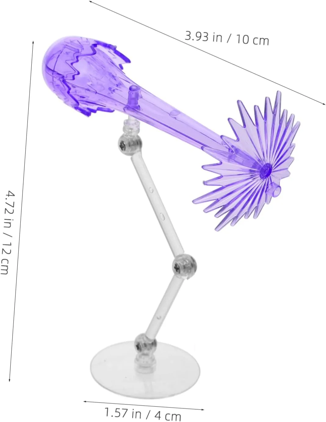 2pcs Doll Display Stand Figure Stands Action Figure Display Base Action Figure Effects Action Figure Display Stand Monitor Stand Action Figure Stand for Collectibles Purple Plastic