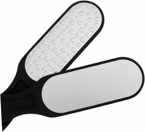 2pcs Double Sided Stainless Steel Foot Files for Pedicure Care Exfoliating Scrub Removers for Hard Skin Portable Design Hanging for Softening Feet