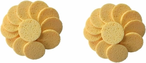 2sets Natural Wood Pulp Cellulose Compress Makeup Remover Sponges for Face Gentle Cleansing Pore Cleaning Safe Soft Facial Cleansing Tool 50pcs*2