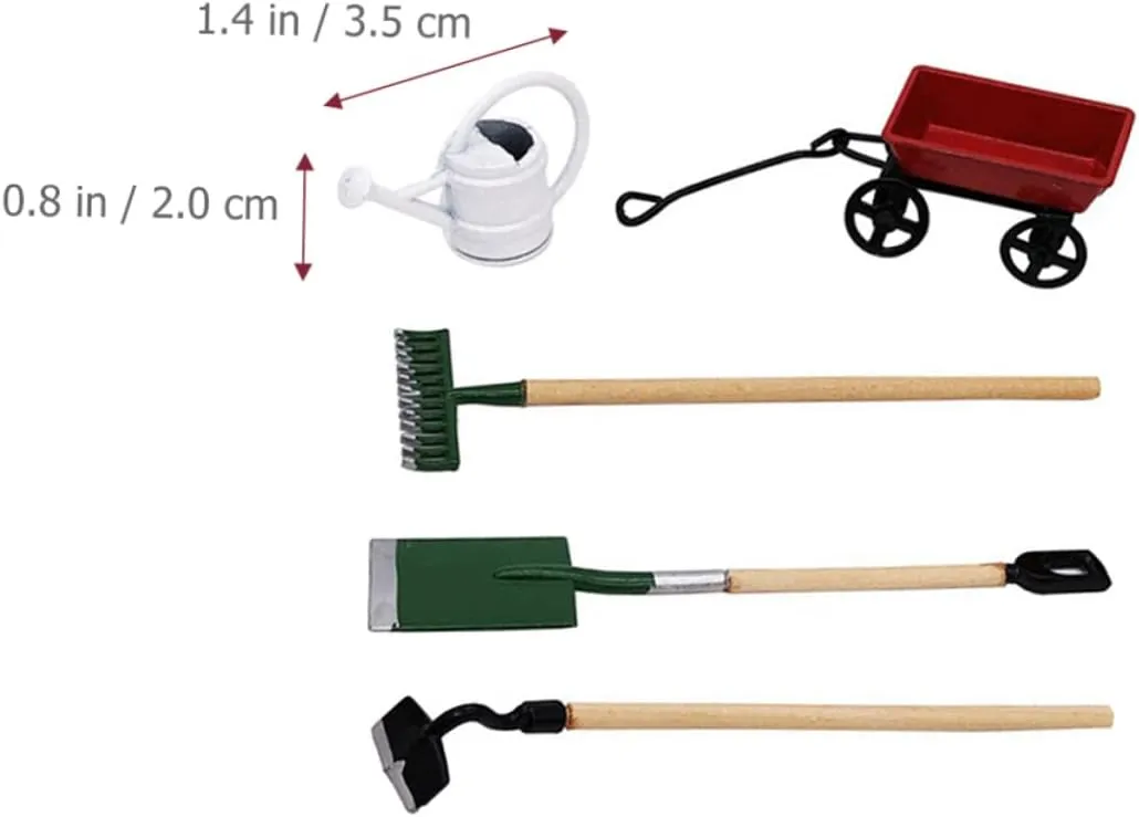 3 Sets Scale Miniature House Decoration Safe and Construction for Fairy Garden Scenes