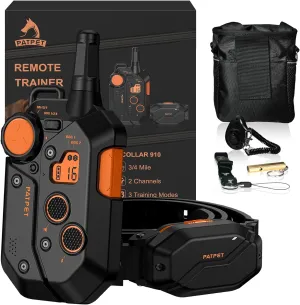 3/4 Mile Range Dog Shock E Collar, Dog Training Collar with Remote(15-150lbs) -Shock Collar for Large Dog