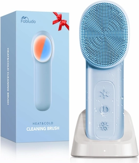 3-in-1 Facial Cleansing Brush, IPX6 Waterproof Silicone Face Scrubber, Rechargeable Face Massager for Men and Women, Electric Face Wash Brush for Exfoliating, Removing Blackhead