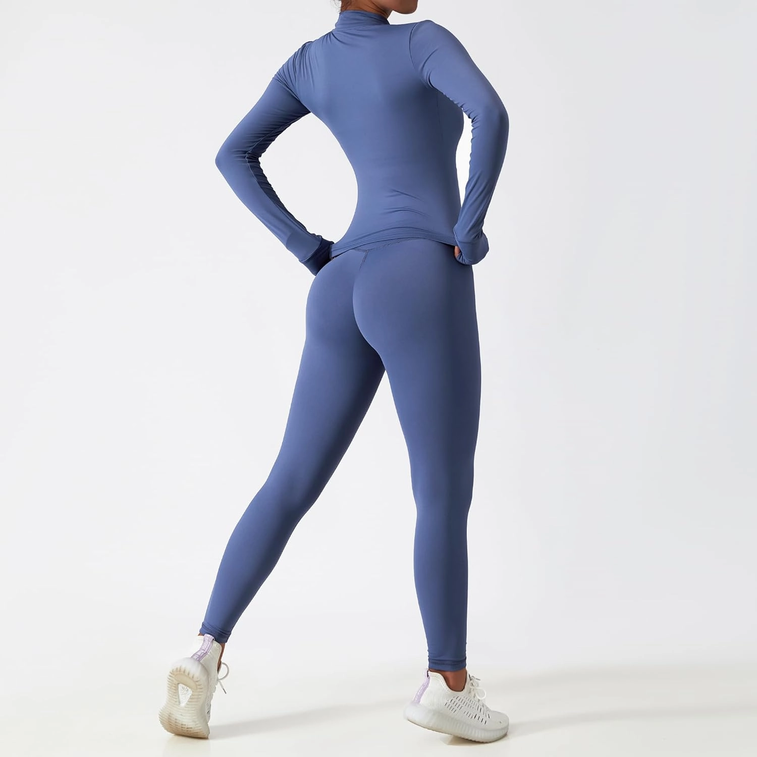 3-Piece Seamless Moisture-Wicking Workout Set for Women - Gym, Fitness, Running, Yoga Sportswear