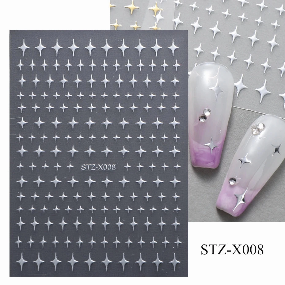 3D Kawaii Dinosaur Nail Stickers Cartoon Anime Animal Self-adhesive Decal Cute Design Sliders Manicure Decoration Accessories