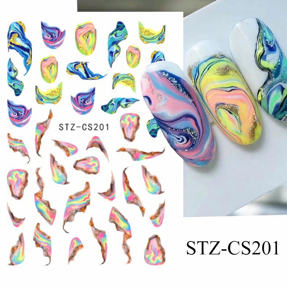 3D Kawaii Dinosaur Nail Stickers Cartoon Anime Animal Self-adhesive Decal Cute Design Sliders Manicure Decoration Accessories