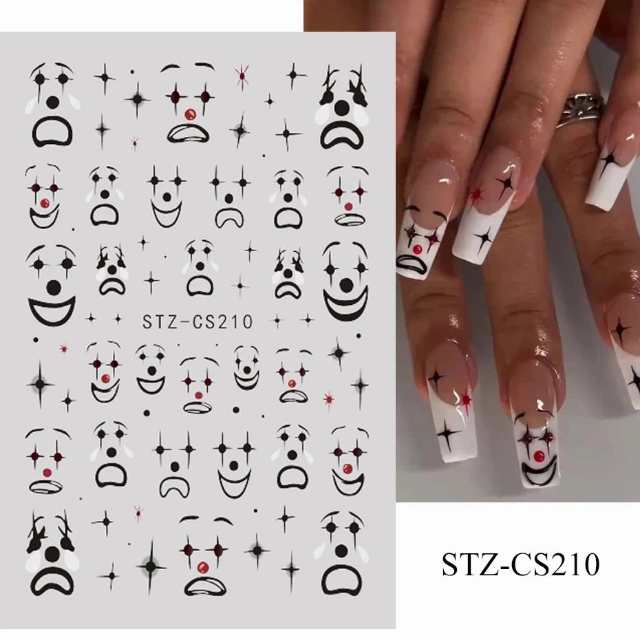 3D Kawaii Dinosaur Nail Stickers Cartoon Anime Animal Self-adhesive Decal Cute Design Sliders Manicure Decoration Accessories