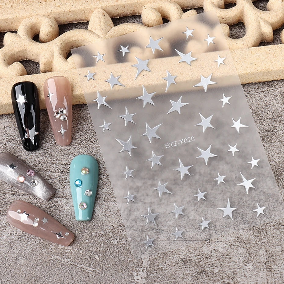 3D Kawaii Dinosaur Nail Stickers Cartoon Anime Animal Self-adhesive Decal Cute Design Sliders Manicure Decoration Accessories