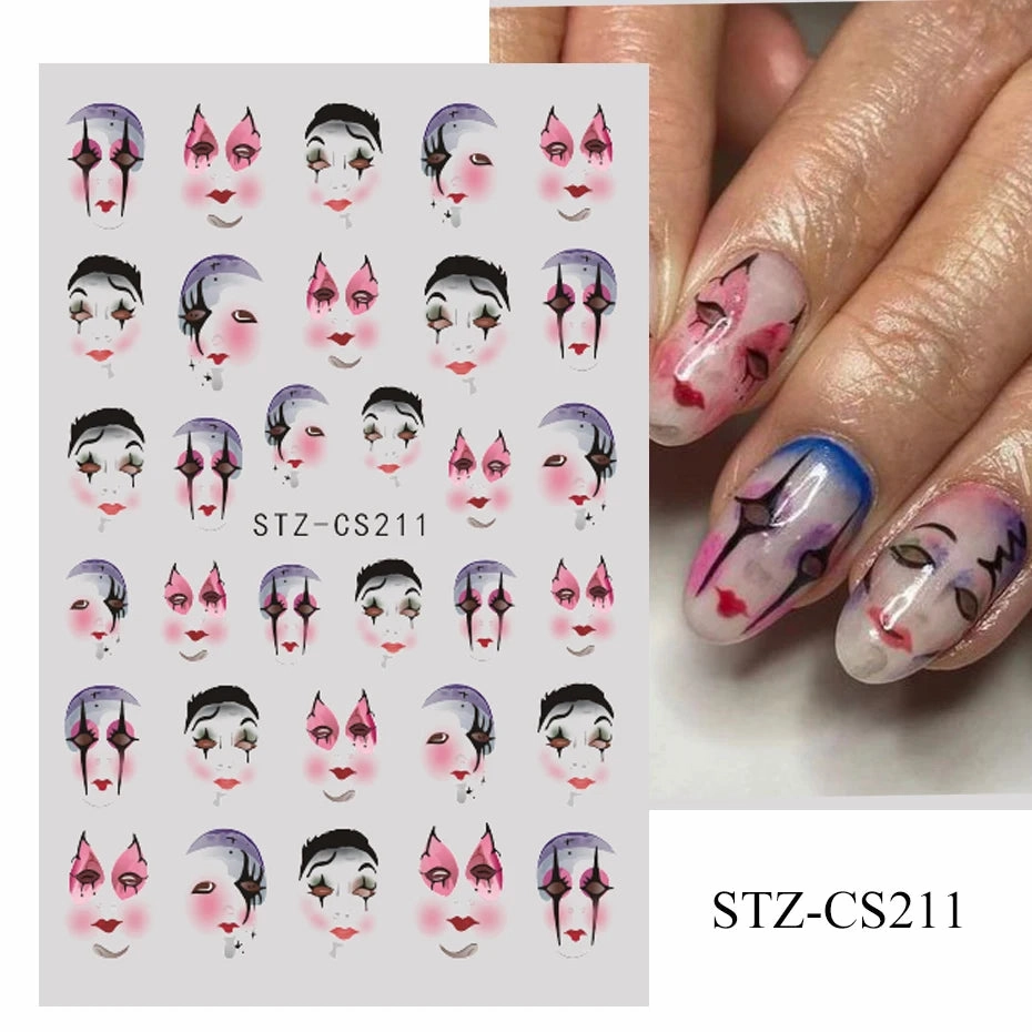3D Kawaii Dinosaur Nail Stickers Cartoon Anime Animal Self-adhesive Decal Cute Design Sliders Manicure Decoration Accessories