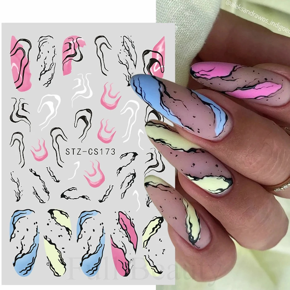 3D Kawaii Dinosaur Nail Stickers Cartoon Anime Animal Self-adhesive Decal Cute Design Sliders Manicure Decoration Accessories