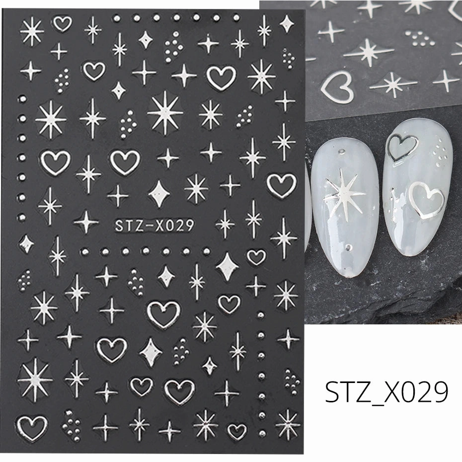 3D Kawaii Dinosaur Nail Stickers Cartoon Anime Animal Self-adhesive Decal Cute Design Sliders Manicure Decoration Accessories