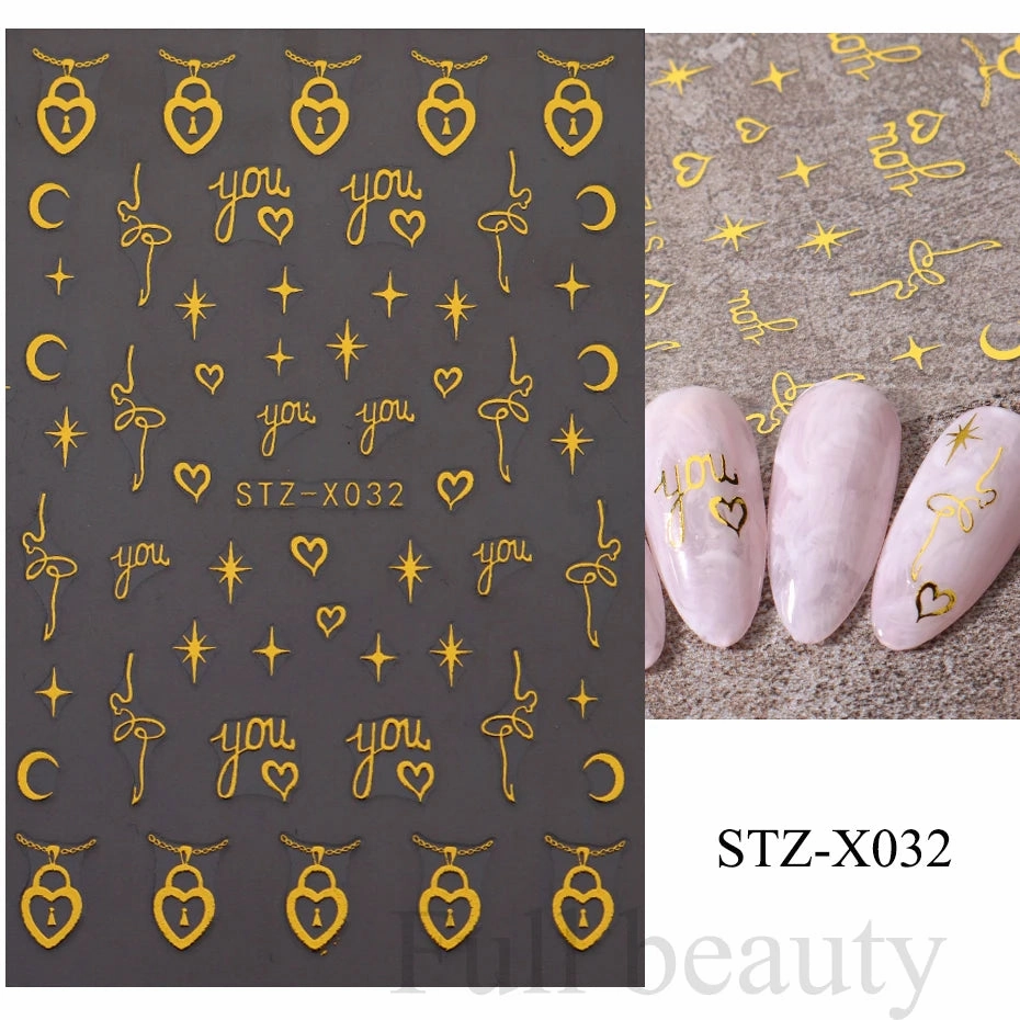 3D Kawaii Dinosaur Nail Stickers Cartoon Anime Animal Self-adhesive Decal Cute Design Sliders Manicure Decoration Accessories