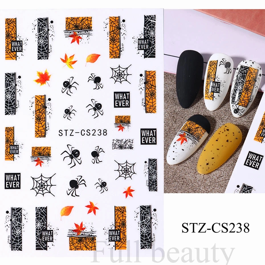 3D Kawaii Dinosaur Nail Stickers Cartoon Anime Animal Self-adhesive Decal Cute Design Sliders Manicure Decoration Accessories