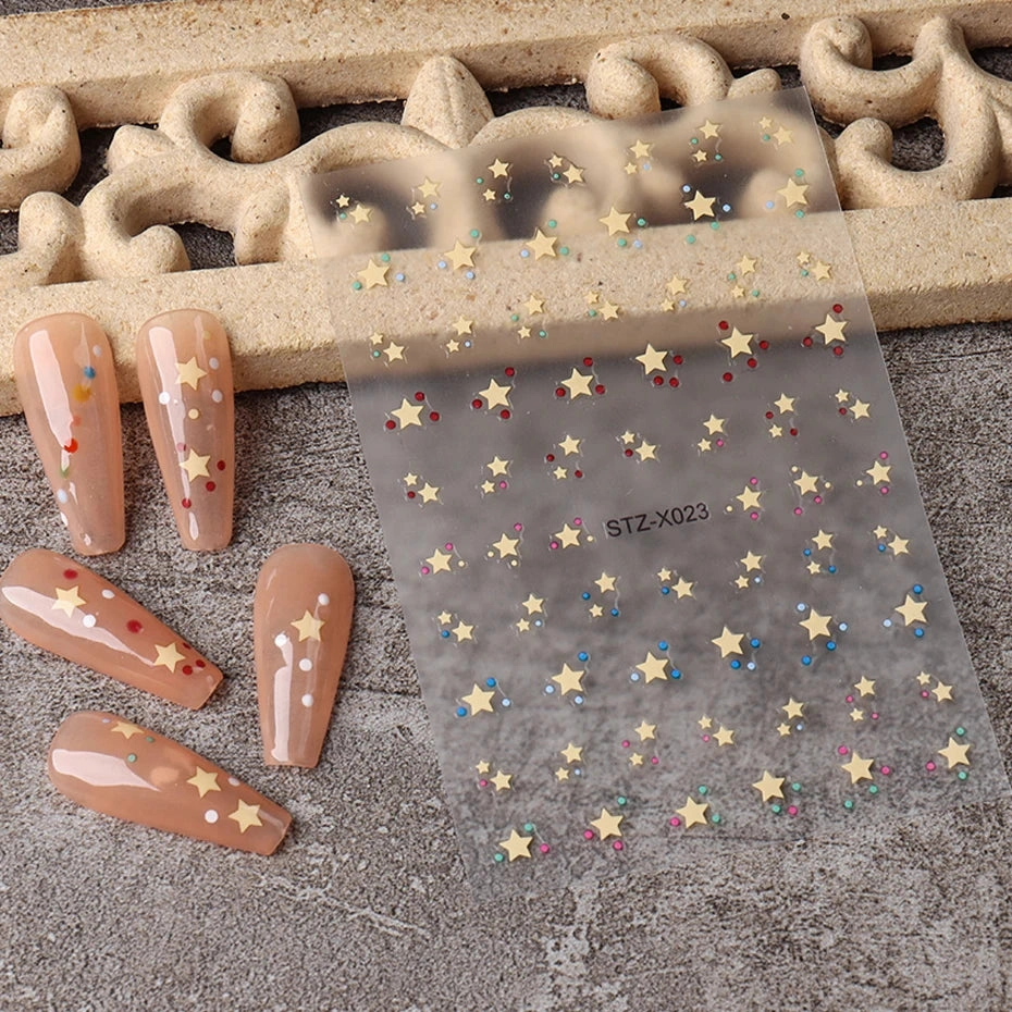 3D Kawaii Dinosaur Nail Stickers Cartoon Anime Animal Self-adhesive Decal Cute Design Sliders Manicure Decoration Accessories