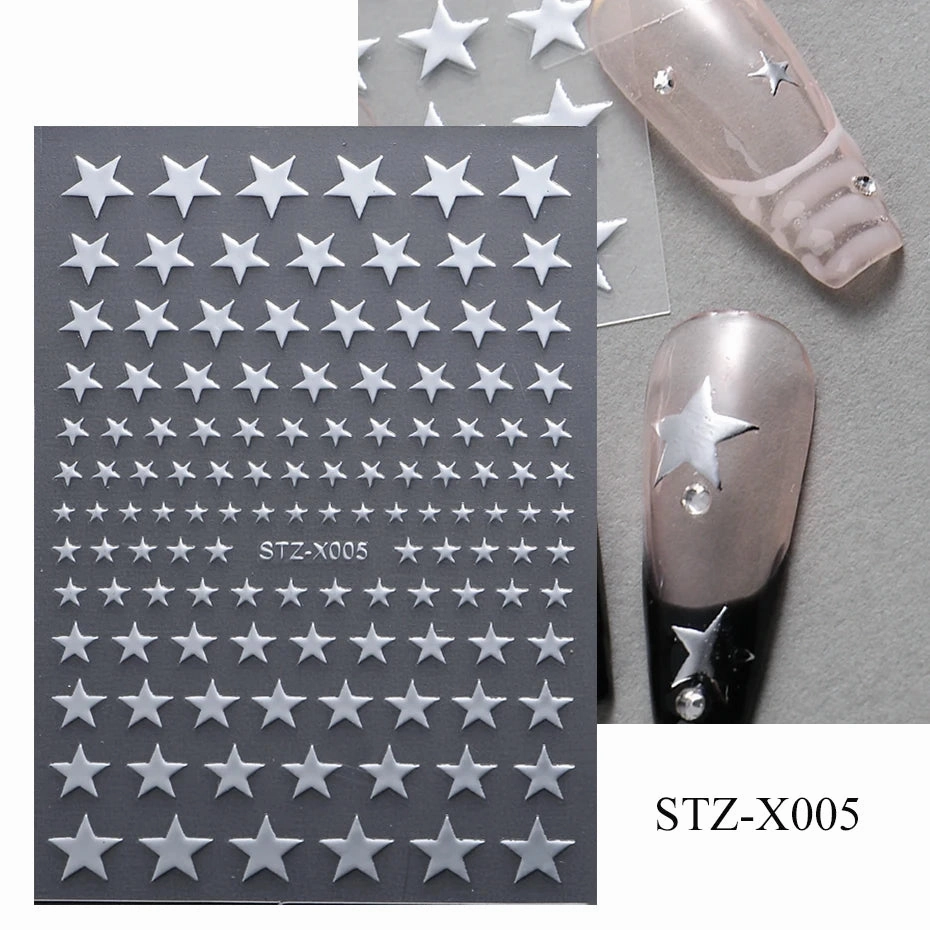 3D Kawaii Dinosaur Nail Stickers Cartoon Anime Animal Self-adhesive Decal Cute Design Sliders Manicure Decoration Accessories