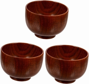 3pcs Shaving Mug Container Wooden Shave Bowl Shaving Soap Bowl Soap Cup Men's Shave Mug Cup Smooth Tool