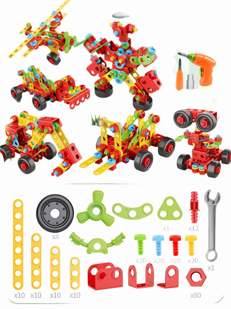 404-Piece STEM Building Kit for Kids Ages 5-8  | Take-Apart Blocks Educational Engineering Toys | Creative Construction Gift for Boys & Girls