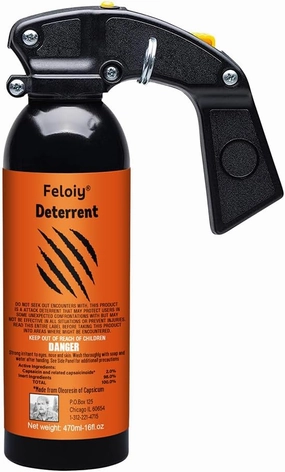 470 ml Pepper Spray for Outdoor Camping and Hiking, with a Range of 30 feet, can be Aimed Quickly and accurately