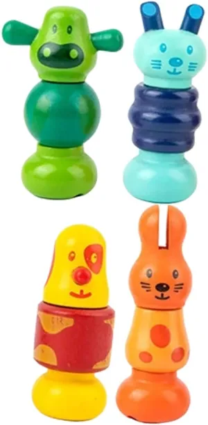 4Pcs Building Blocks for Interactive Educational for Ages Promotes Cognitive Development and Problem Solving Skills Safe and Smooth for Little Hands