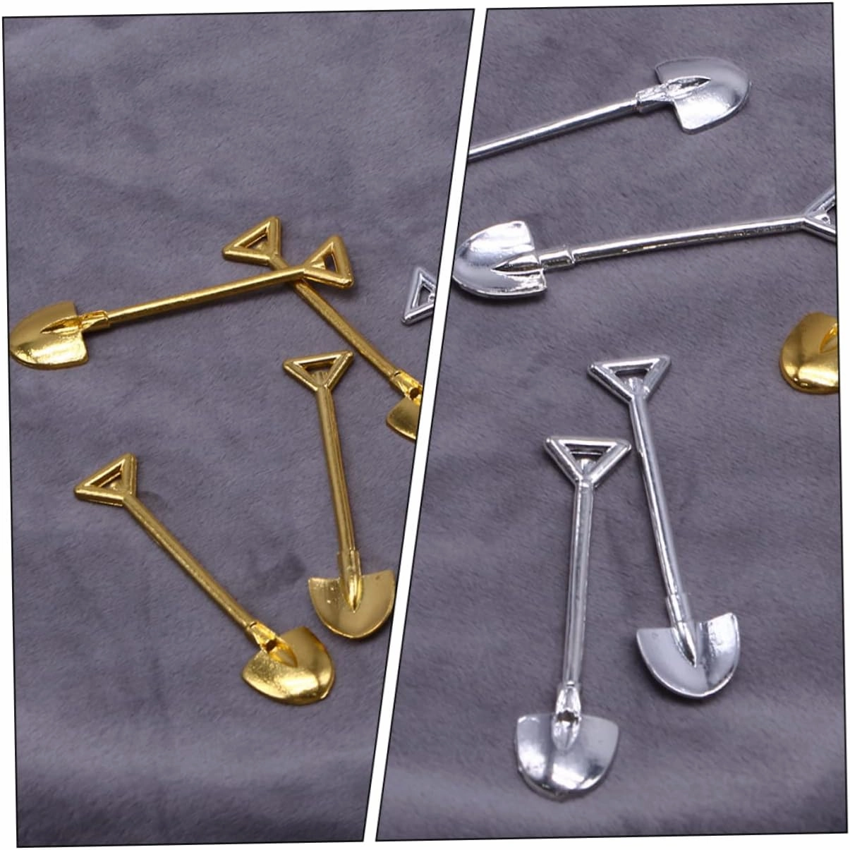 4sets 6pcs Miniature Shovel Adornments Antique Style Mini Gardening Tools for Dollhouse Fairy Garden Decor Enhance Imagination Creativity with Design 6pcs*4