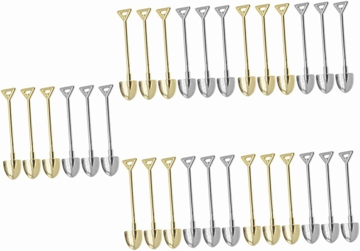 4sets 6pcs Miniature Shovel Adornments Antique Style Mini Gardening Tools for Dollhouse Fairy Garden Decor Enhance Imagination Creativity with Design 6pcs*4