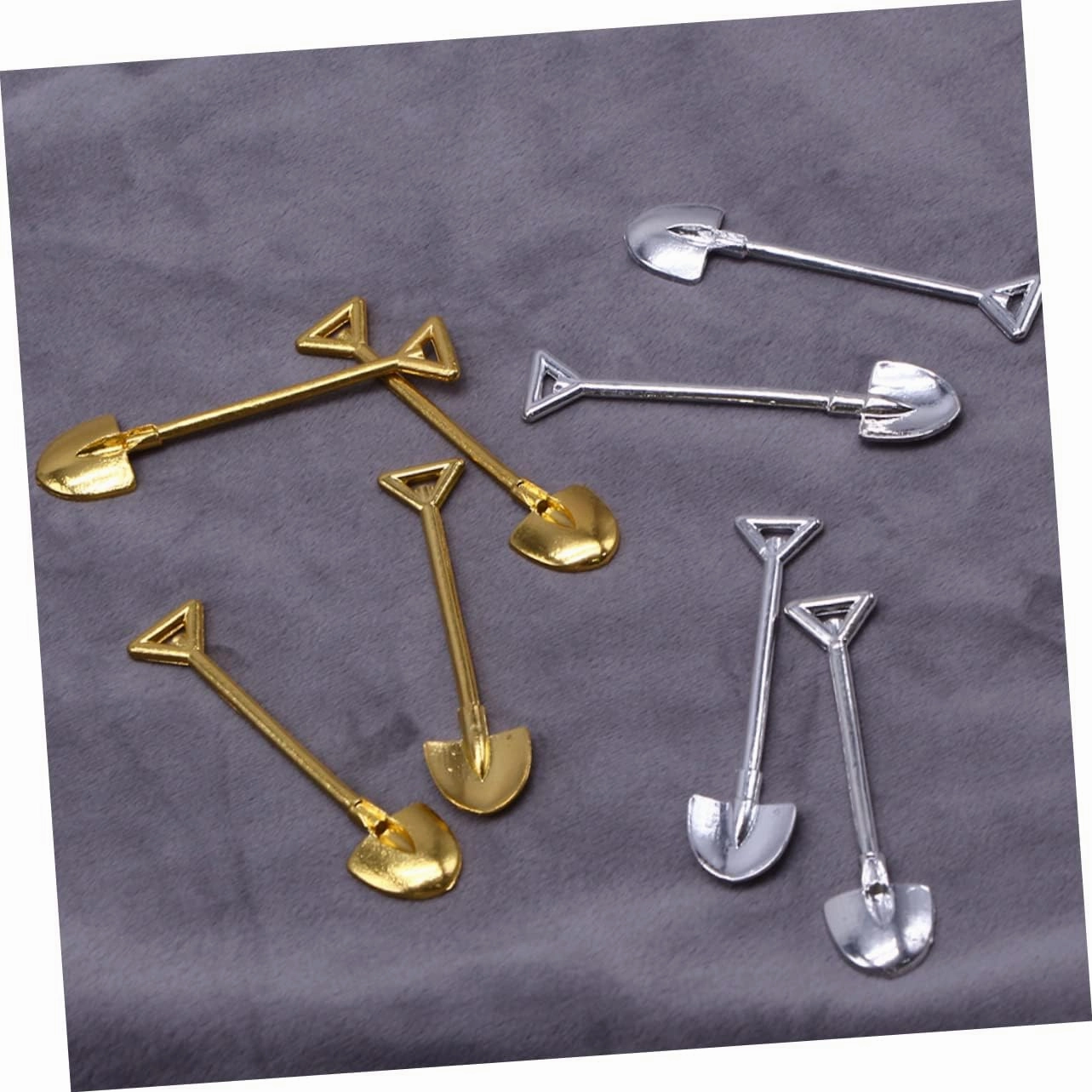 4sets 6pcs Miniature Shovel Adornments Antique Style Mini Gardening Tools for Dollhouse Fairy Garden Decor Enhance Imagination Creativity with Design 6pcs*4
