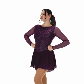 569 Silver Dust Skating Dress in Plum by Jerry's