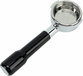 58mm 2 Ears Bottomless Portafilter Compatible with E61 Group, Rancilio/Expobar/Rocket/Flair 58/ECM/Faema Espresso Machines, Stainless Steel Basket Included ABS Handle Black