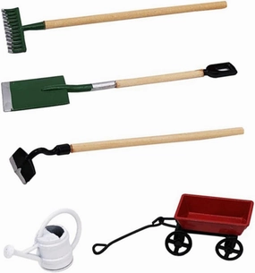 5 Sets Scale Dollhouse Decor for Mini Gardening Tool Kit Safe Materials Enhance Imagination Hands Skills