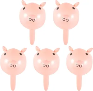 5pcs Inflatable Pig Sticks Hammer Toys for Boys and Girls Lightweight Party Game Props Fun Role Play Outdoor Activities Inflatable Toys